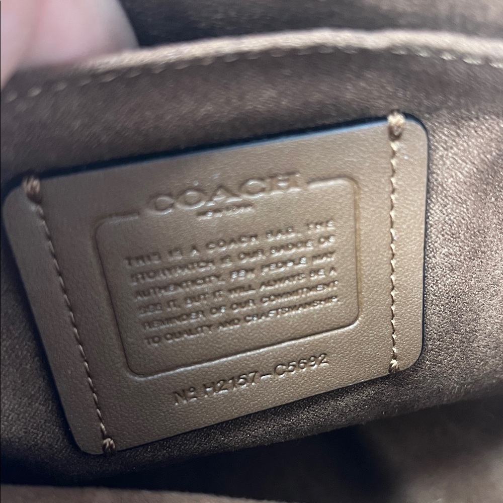 Coach Kleo Shoulder Bag 23 in Signature Canvas & Suede Mix - Picture 10 of 10